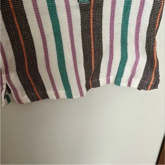 Free People Multicolor Striped Button Down Shirt - Picture 5 of 8